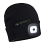 cappello con luce led ricaricabile eumar OB029 nero f8fdbb26f5