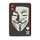 patch pvc guy fawkes maschera resistance grigio 7db5f771ed