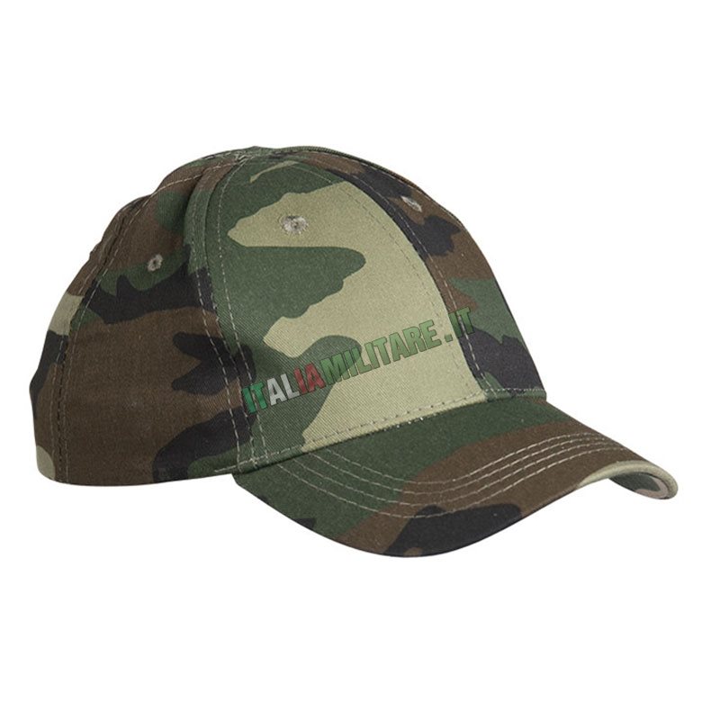 Cappello Militare da Bambino Woodland in Cotone