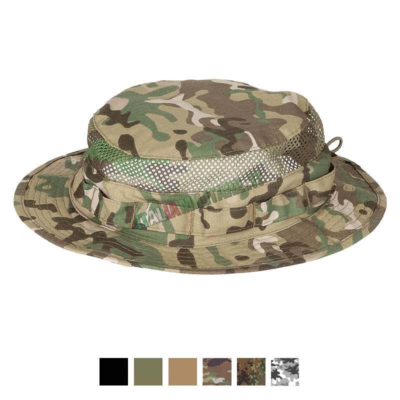 Cappello Militare Jungle Inglese MFH con Rete