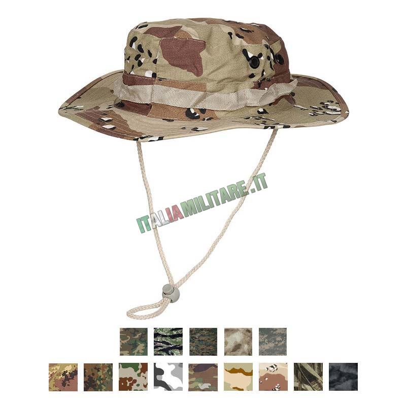 Cappello Militare Jungle Americano MFH Mimetico