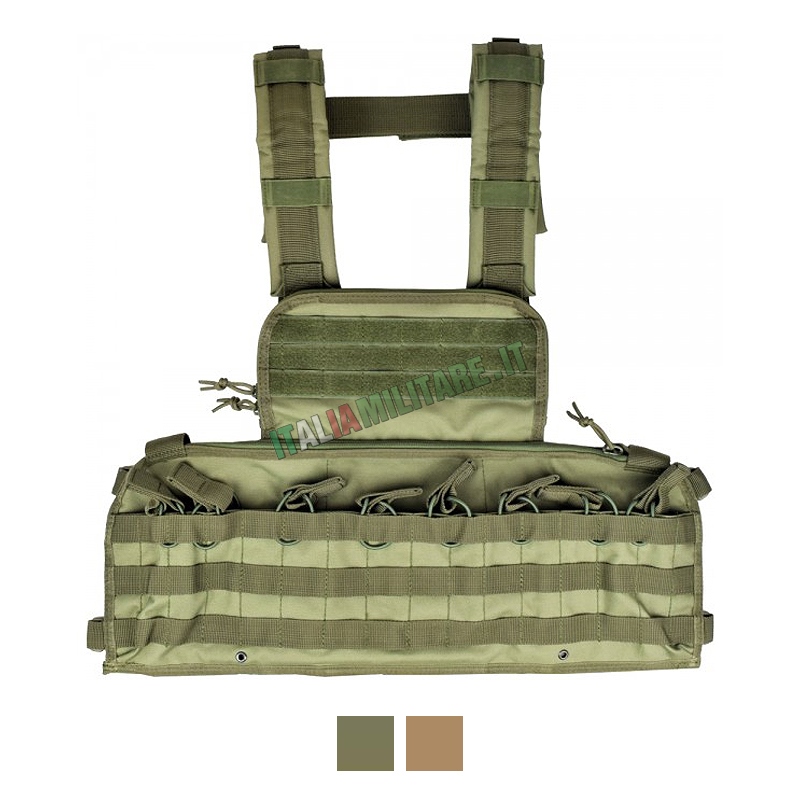 Gilet Tattico Chest Rig con Porta Caricatori Integrati