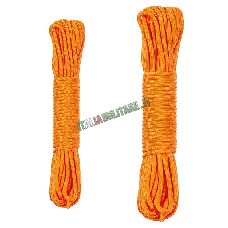 Paracord 7 Fili Alta Visibilità 5 mm da 15 o 30 mt