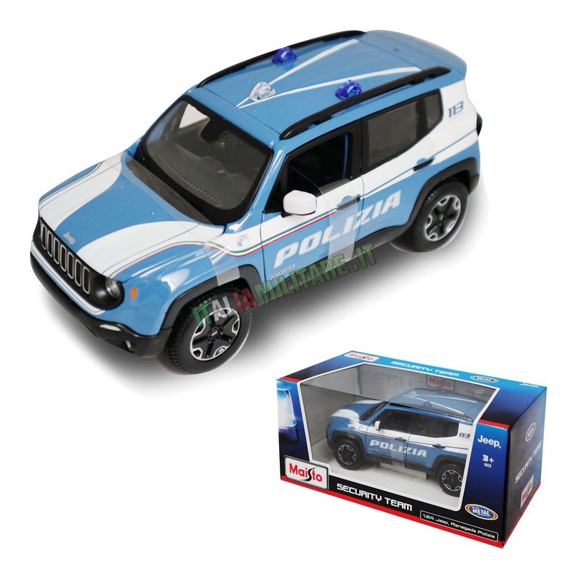 Modellino Giocattolo Maisto Jeep Renegade Polizia