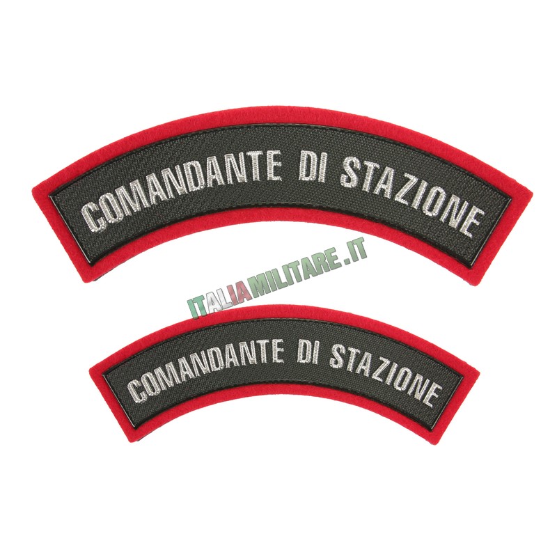 Patch Comandante di Stazione Carabinieri da Giacca e Polo in Fibra