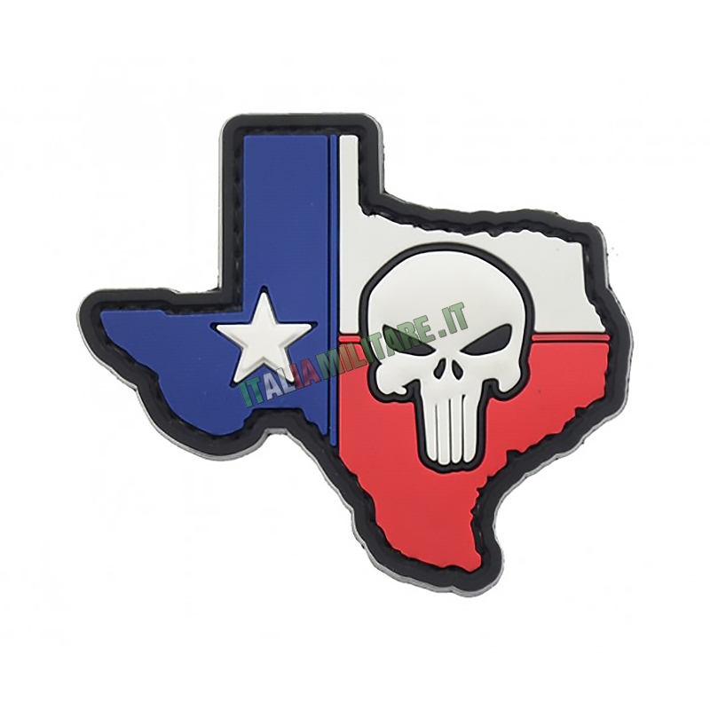 Patch PVC Punisher Bandiera Texas