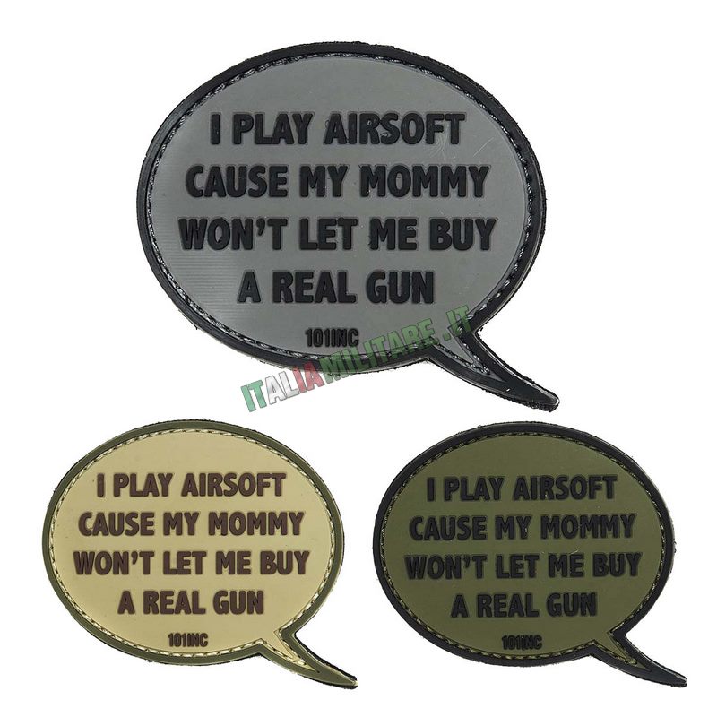 Patch I Play Airsoft Cause... in Pvc