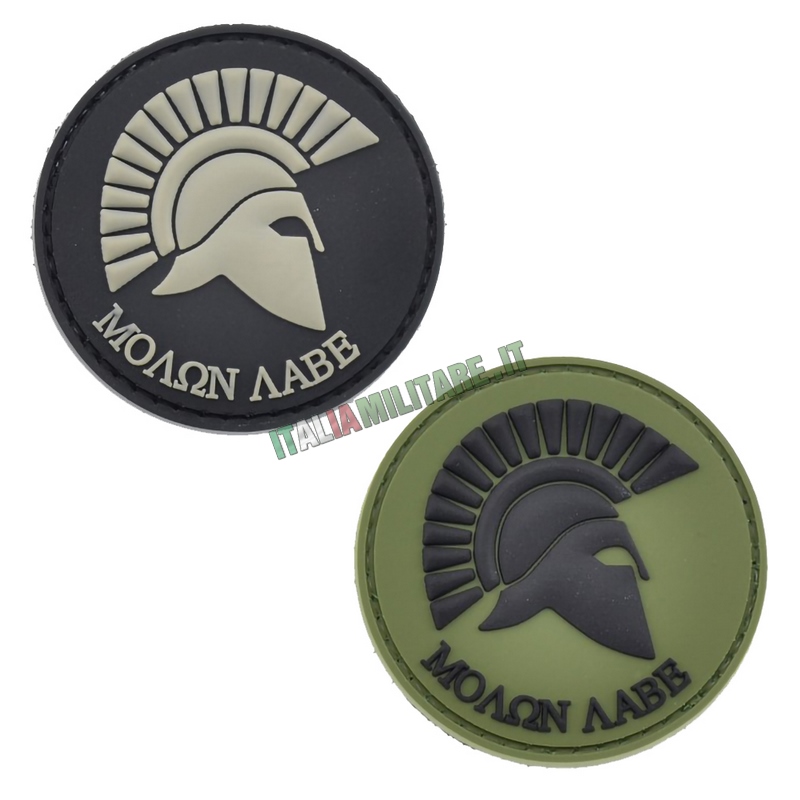 Patch PVC Molon Labe Tonda