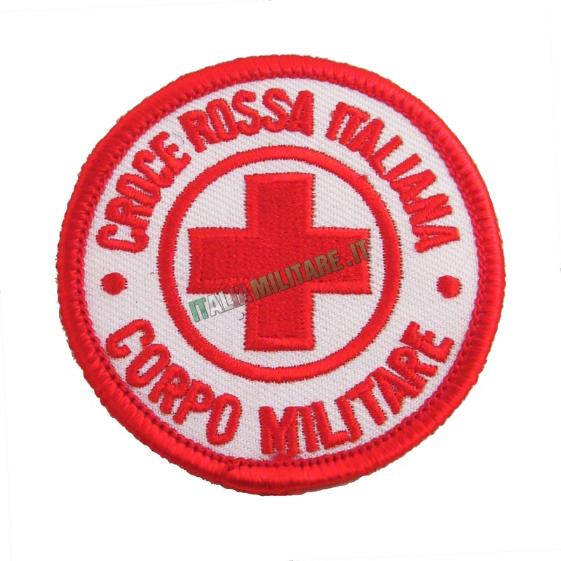 OFFERTA Patch Croce Rossa Corpo Militare Tonda - Termoadesiva