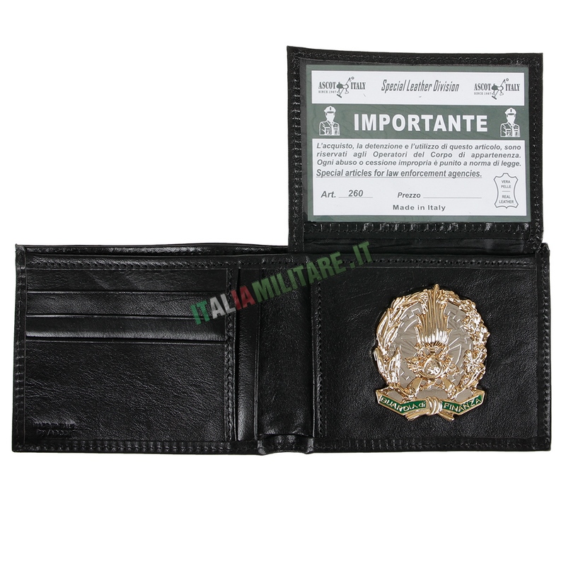 Portafoglio Porta Distintivo Occultato Guardia di Finanza Ascot 260