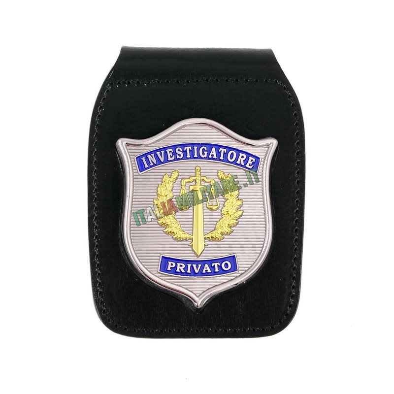 Porta Distintivo Da Cintura e Collo Investigatore Privato Ascot 604