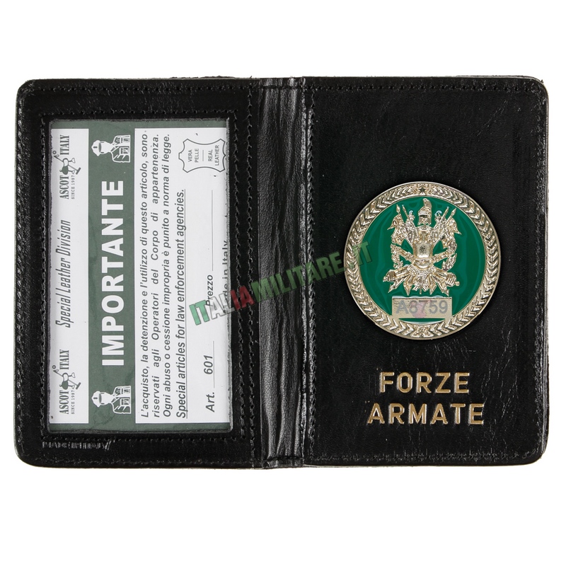 Portafogli Porta Distintivo e Tessera Forze Armate Ascot 601