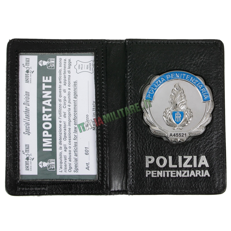 Portafogli Porta Distintivo e Tessera Polizia Penitenziaria Ascot 601