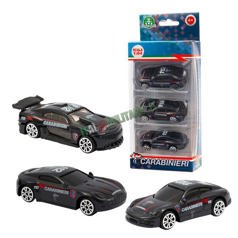 Modellino Giocattolo Set 3 Auto Carabinieri