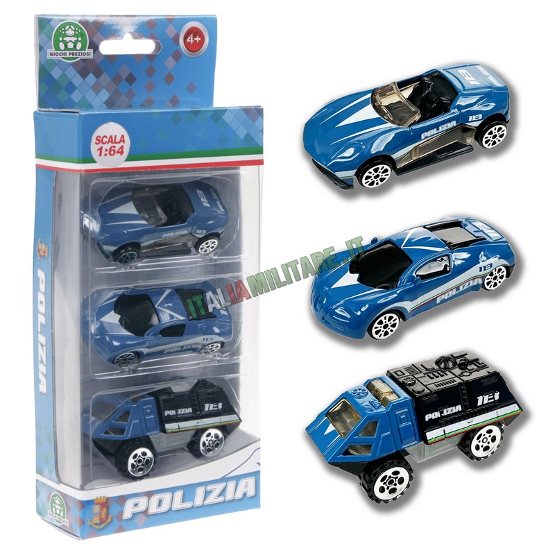 Modellino Giocattolo Maisto Set 3 Auto Polizia