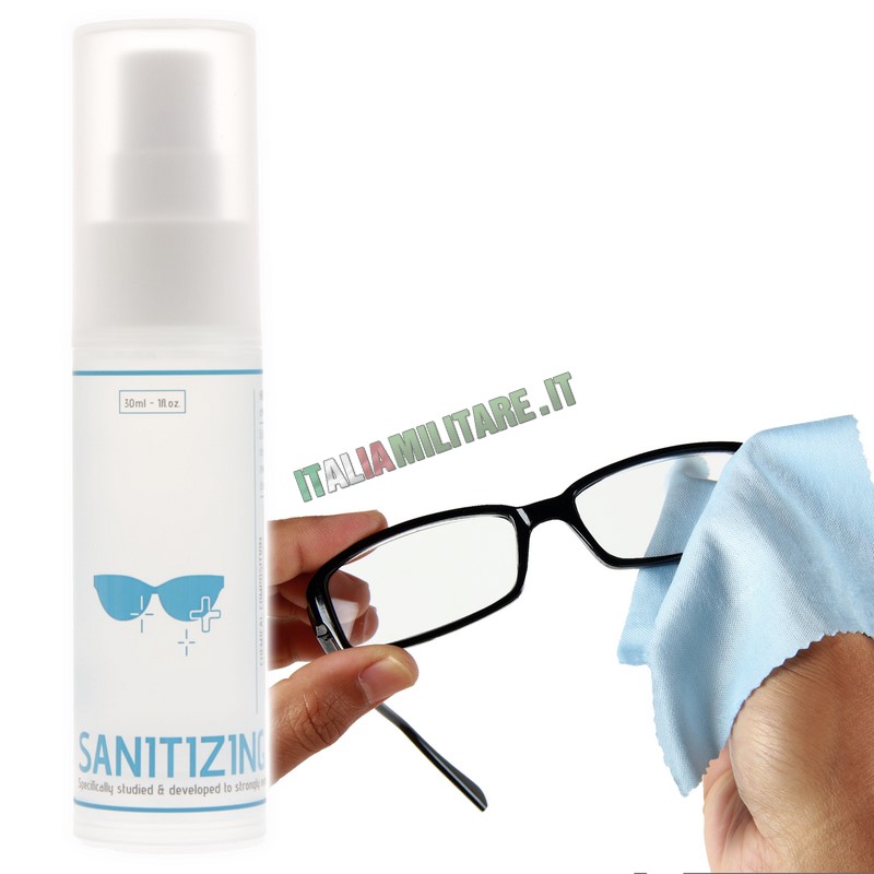 Spray Detergente e Igienizzante per Occhiali Sanitizing Cleaner